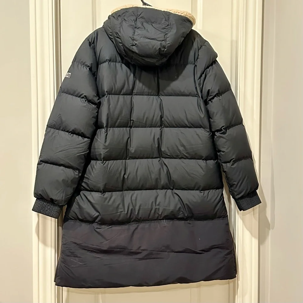 Women's Mountain Classic Down Coat, Sherpa-Lined Black Tan XL✨EUC - Picture 8 of 16